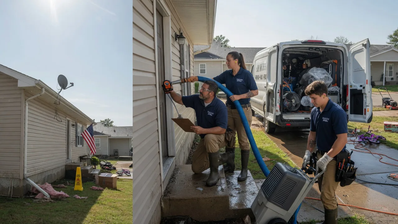Ceiling Water Damage Restoration in Larwill, IN near me